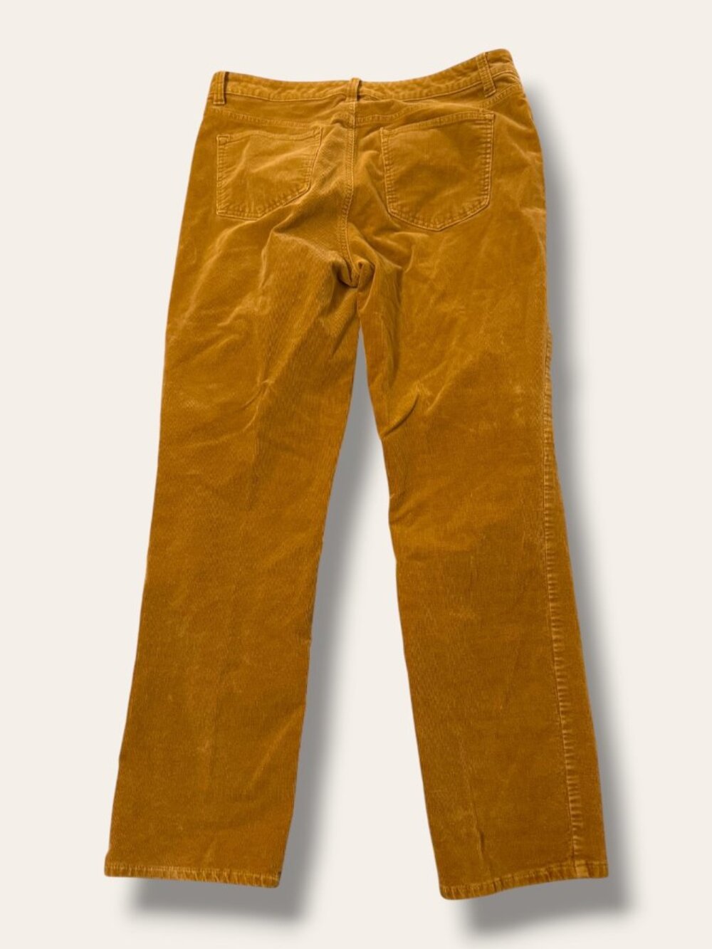 Talbots Pants Womens 10P Corduroy Straight Leg Petite Mustard Brown Classic - Picture 3 of 10